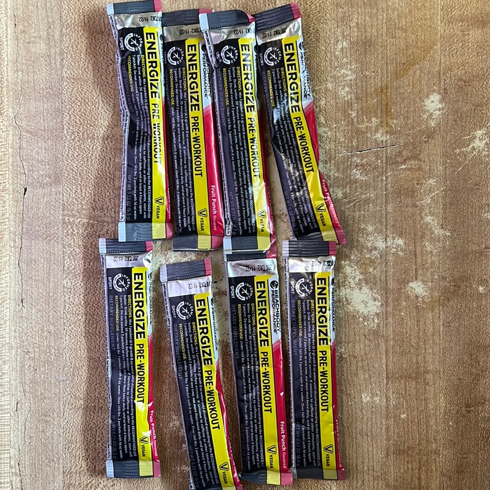 Beachbody Energize Fruit Punch Packets